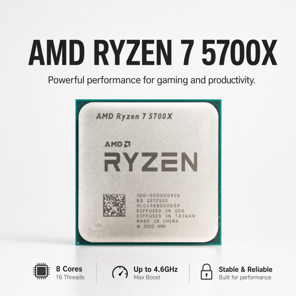7NM AMD Ryzen 7 5700X AM4 CPU  – Amd Cpu Ryzen 7 recenzja i cena