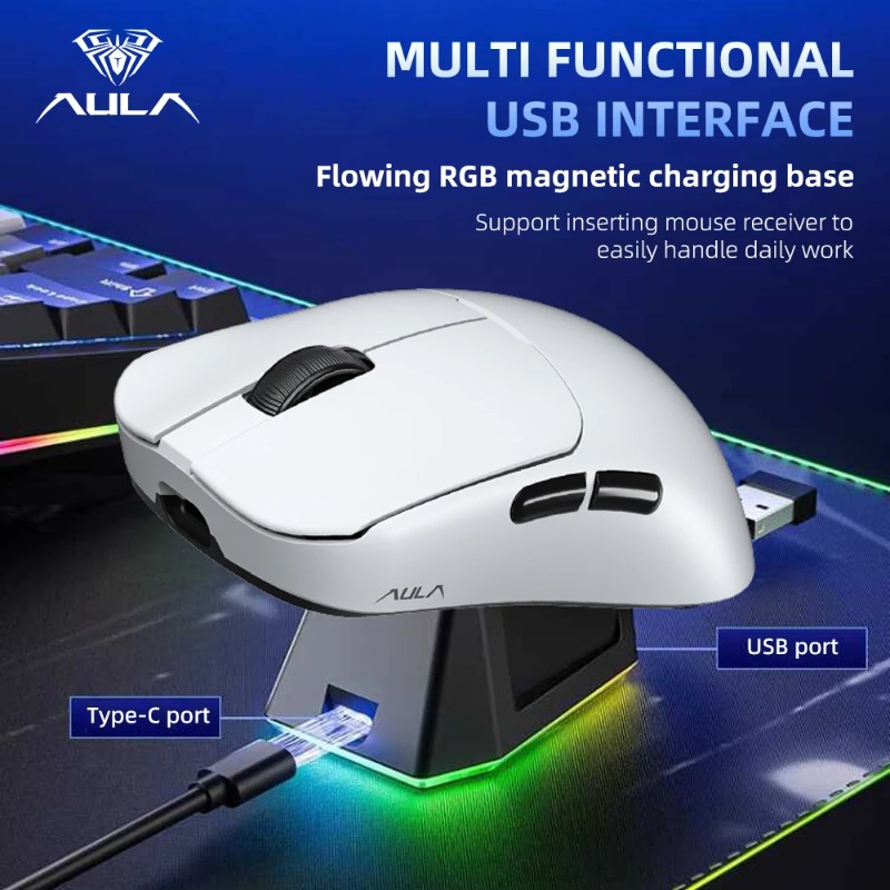 AULA SC380 Mysz Gamingowa Trój – Esports Gaming Mouse Wireless recenzja i cena