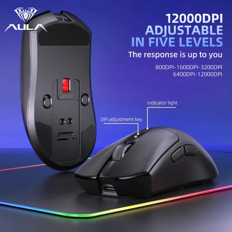 AULA SC380 Mysz Gamingowa Trój – Esports Gaming Mouse Wireless recenzja i cena
