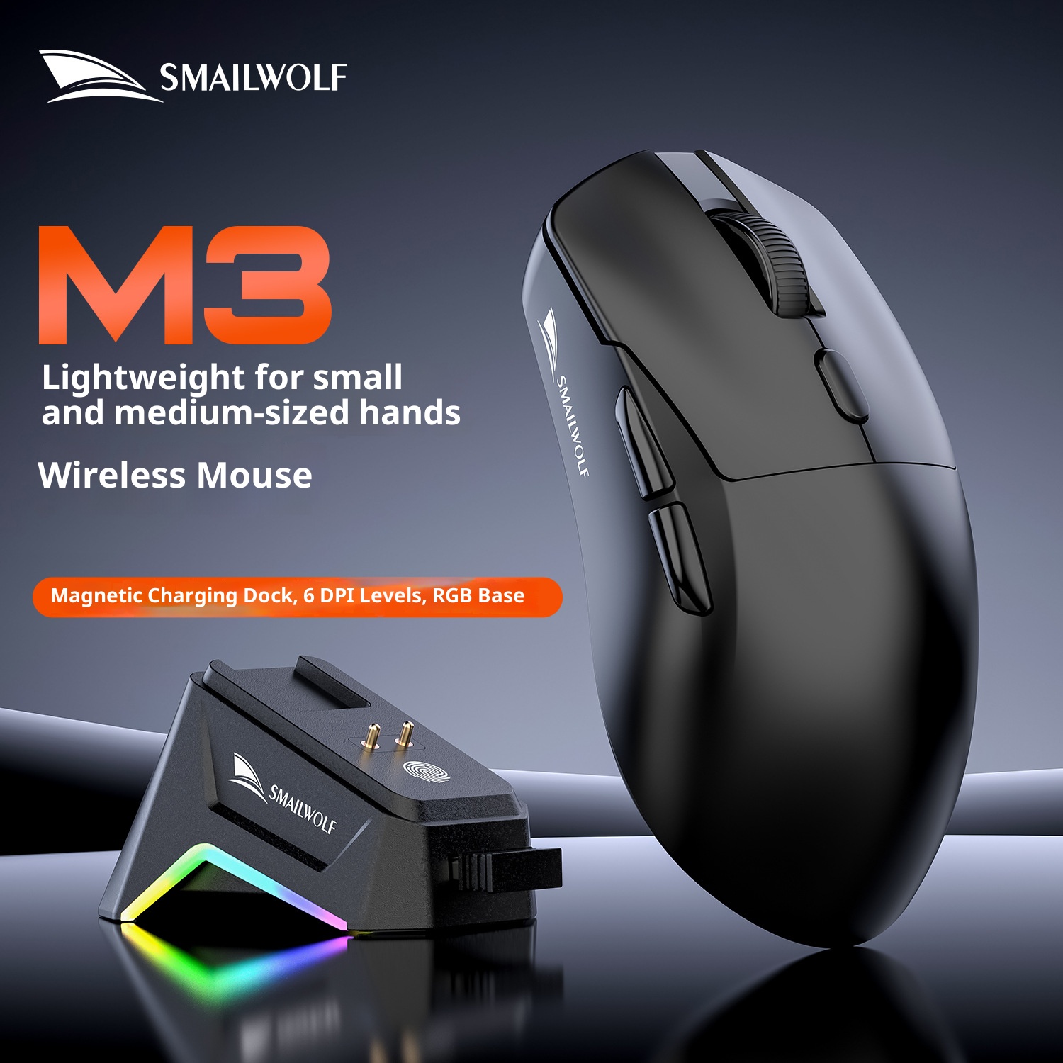SMAILWOLF M3 PRO Bezprzewodowa – Esports Gaming Mouse Wireless recenzja i cena