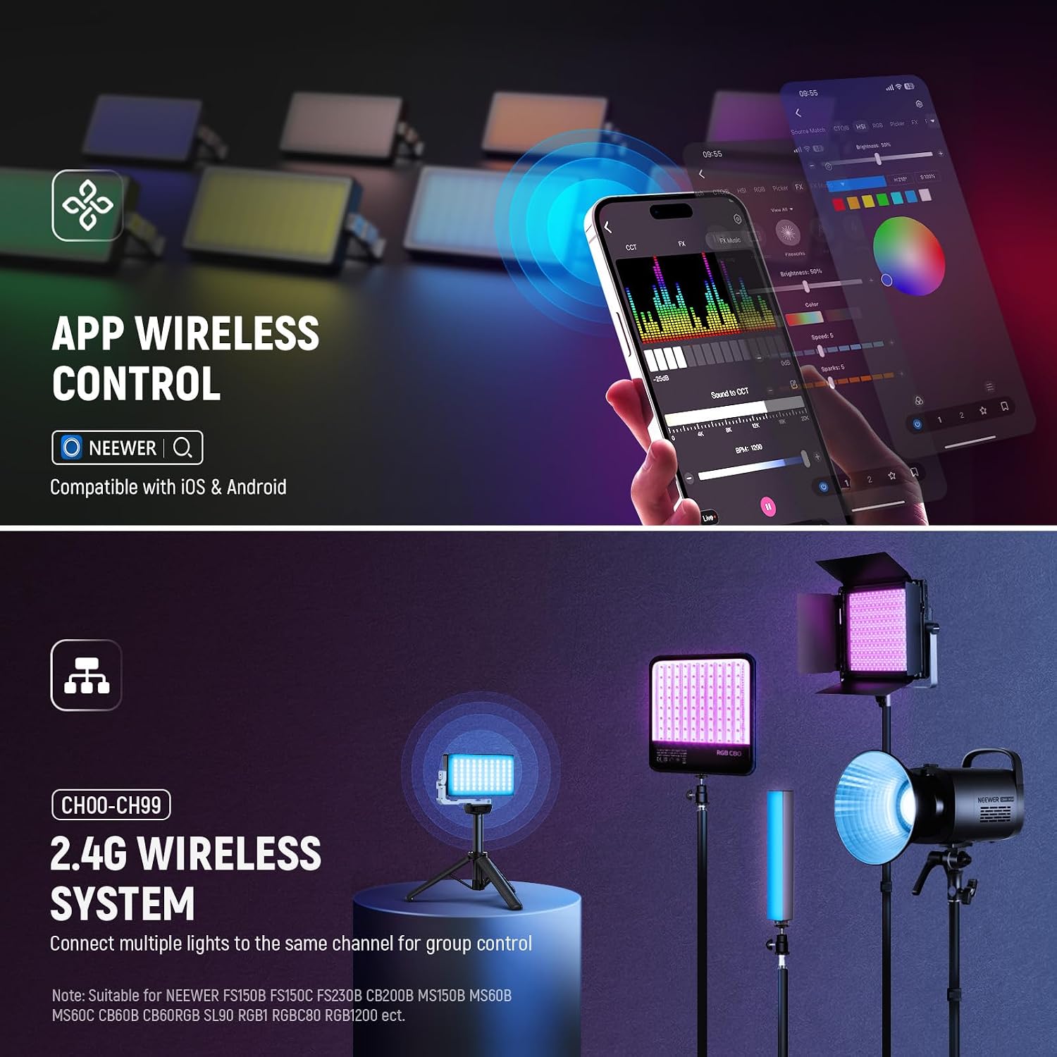 NEEWER 12W RGB Lampa Wideo LED – Led Light Panel Stream recenzja i cena