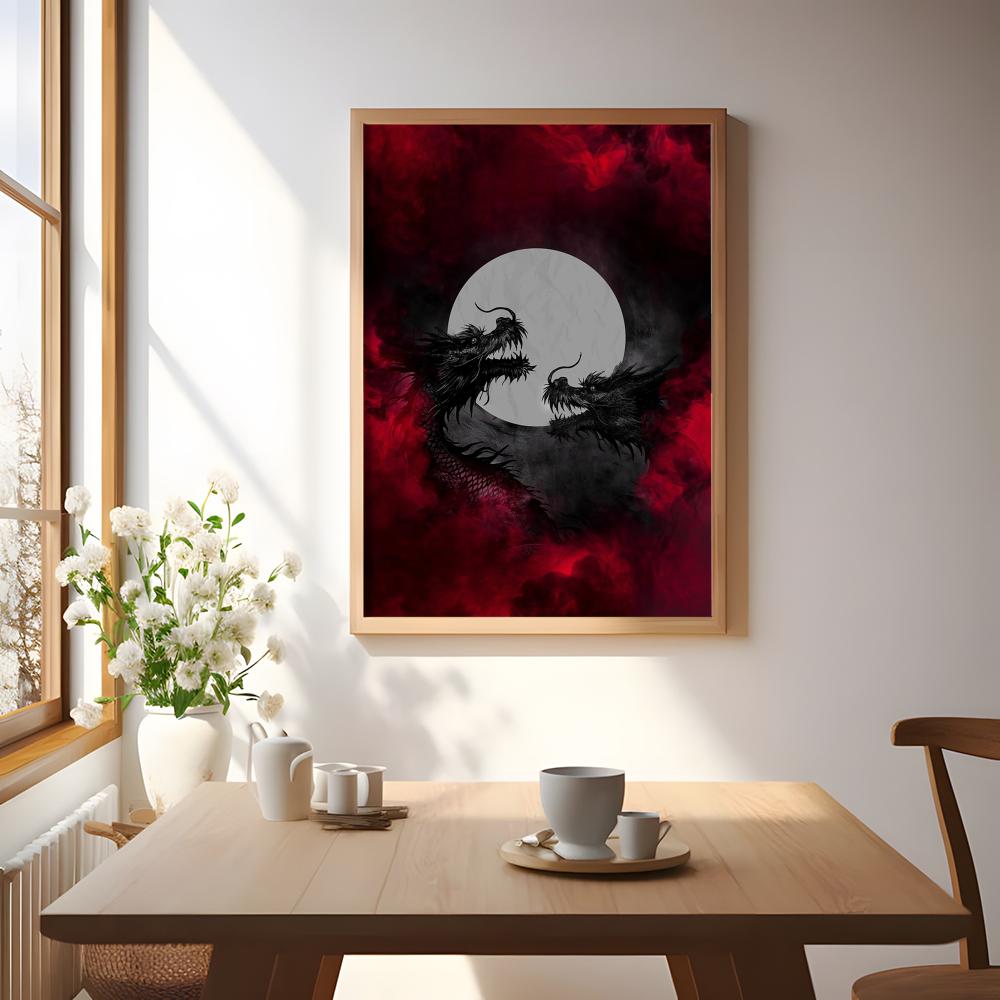 Czarny Smok Plakat Wodoodporne – Esports Gaming Lounge recenzja i cena