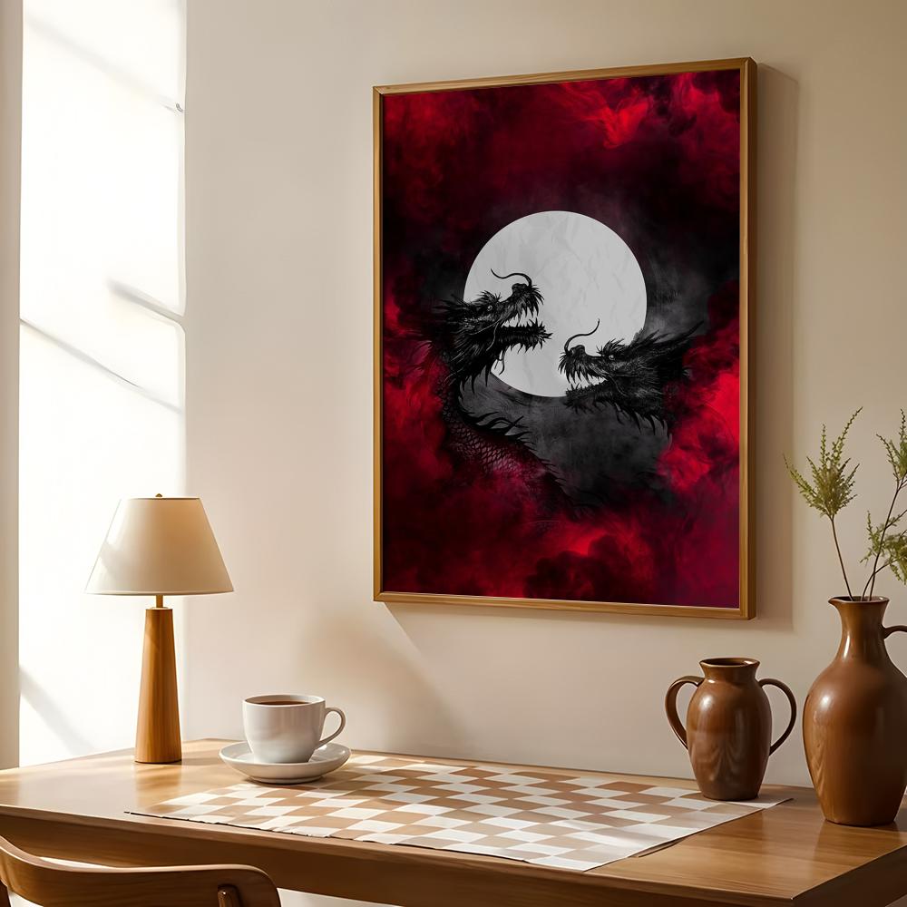 Czarny Smok Plakat Wodoodporne – Esports Gaming Lounge recenzja i cena